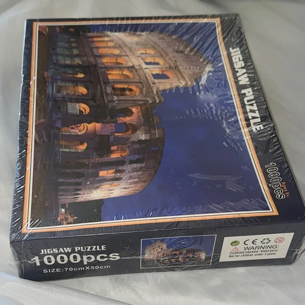 Colosseum 1000-Piece Jigsaw Puzzle Rome Travel Landmark New Sealed in Dented Box